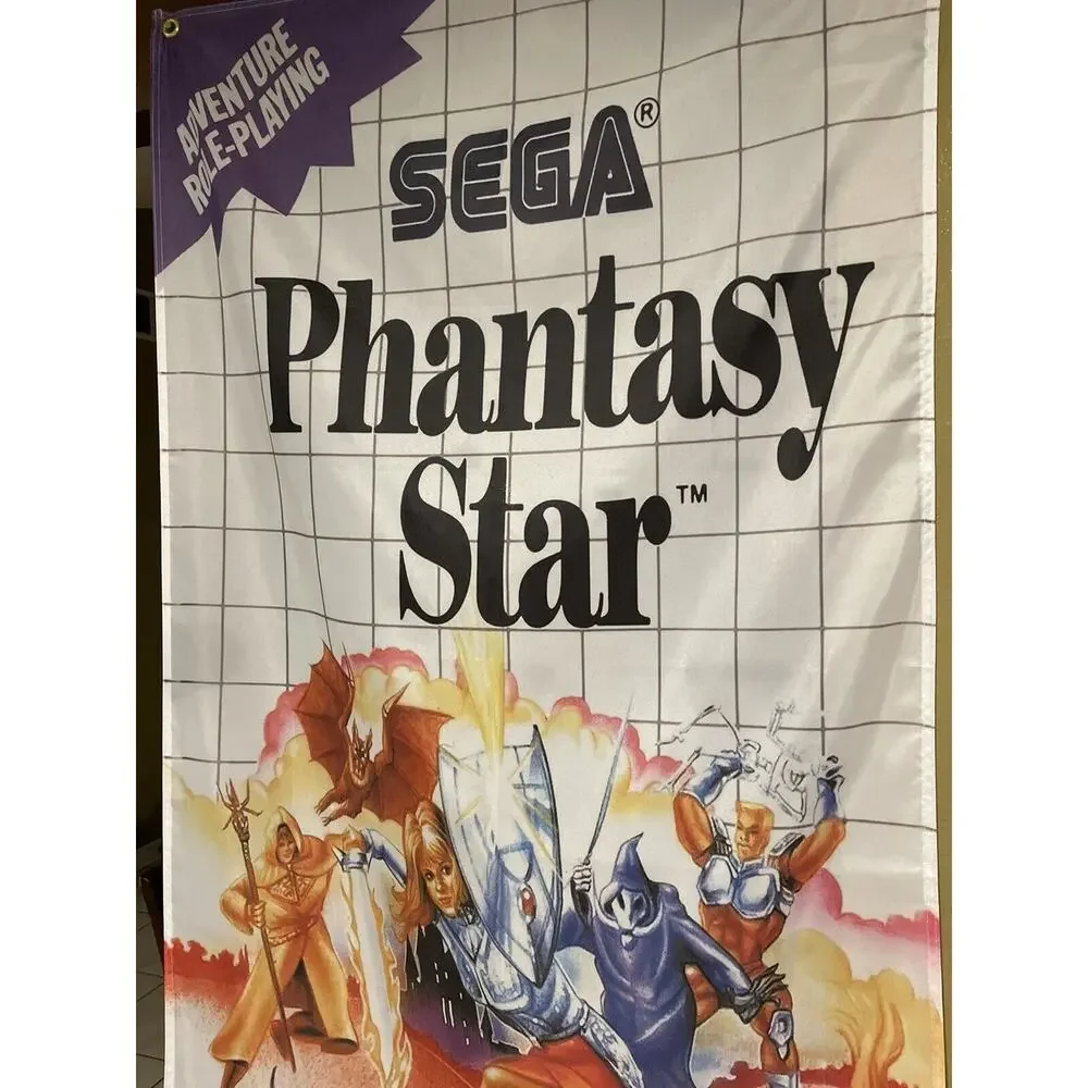Phantasy Star 5ft Flag Sega Master System 1988 Banner Poster